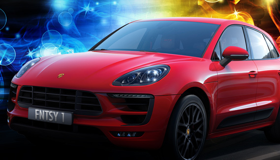 Red Porche Macan