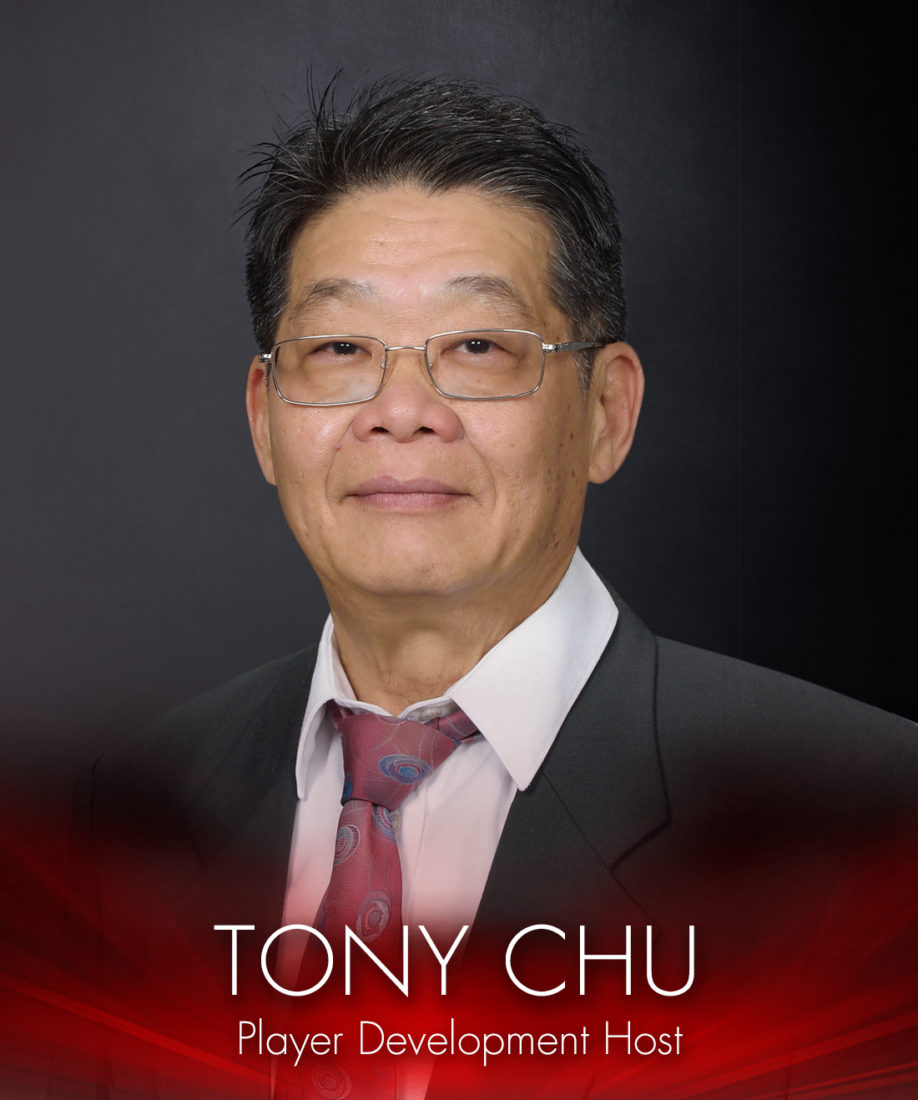 Tony Chu Player Development Host headshot