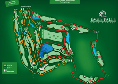 map of Eagle Falls Golf Course