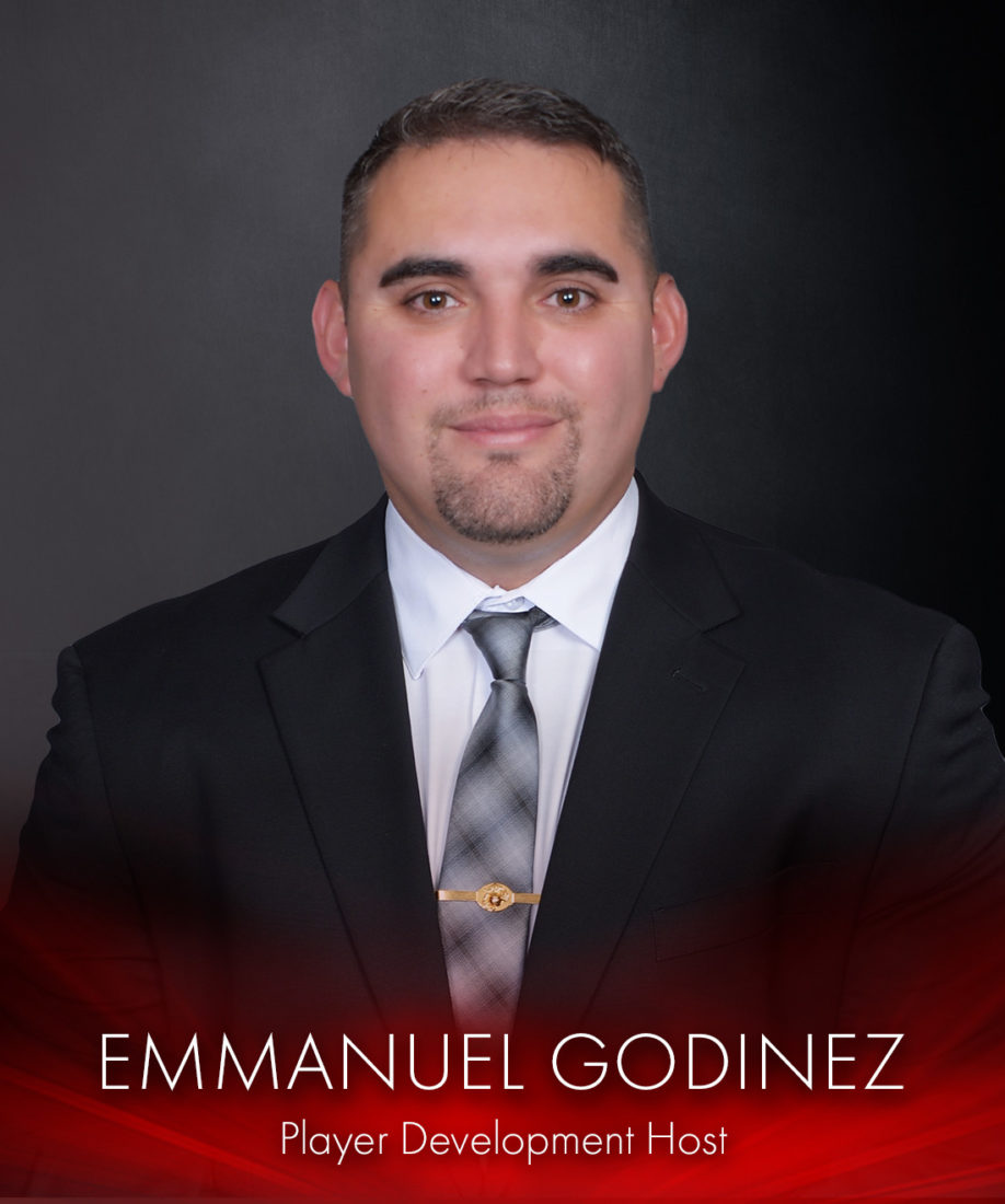 Emmanuel Godinez Player Development Host headshot